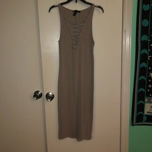 Tank Midi Lace Front Dress